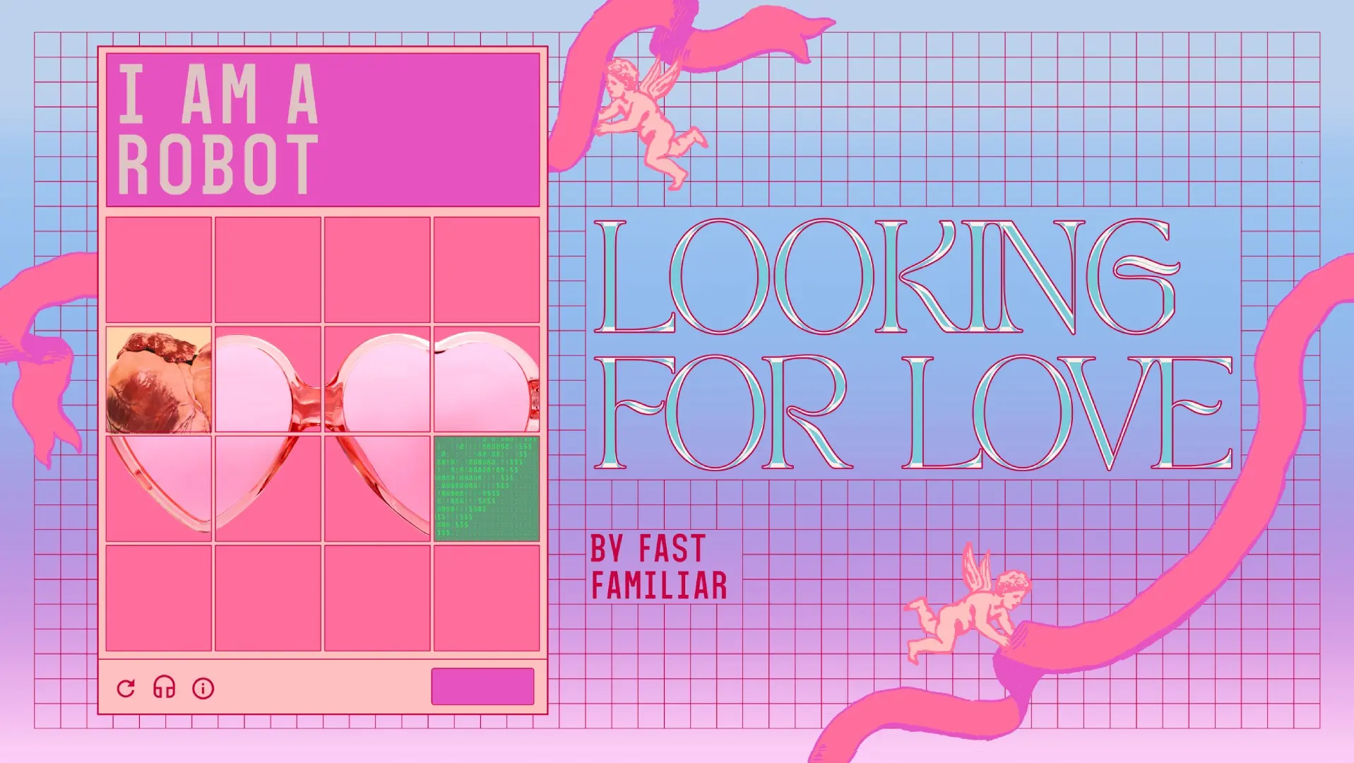 Looking for Love is a playful interactive artwork for humans, inviting you to take the perspective of another form of intelligence to reflect on the peculiarities of our own.